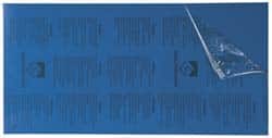 Gravotech - 24 Inch Long x 12 Inch High, Plastic Engraving Stock - Blue and White - Exact Tooling