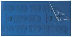 Gravotech - 24 Inch Long x 12 Inch High, Plastic Engraving Stock - Blue and White - Exact Tooling