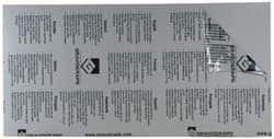 Gravotech - 24 Inch Long x 12 Inch High, Plastic Engraving Stock - Gray and White - Exact Tooling