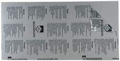Gravotech - 24 Inch Long x 12 Inch High, Plastic Engraving Stock - Gray and White - Exact Tooling