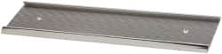 Gravotech - 8 Inch Long x 2 Inch High, Aluminum Wall Plate Holder - Silver - Exact Tooling