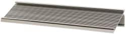 Gravotech - 8 Inch Long x 2 Inch High, Aluminum Desk Plate Holder - Silver - Exact Tooling