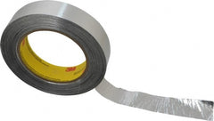 3M - 1" x 55m Silver Foil Tape - 4.6 mil, Acrylic Adhesive, Aluminum Foil Backing, 30 Lb/ln Tensile Strength, -65.2°F to 300°F, Series 425 - Exact Tooling