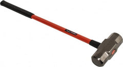 Proto - 12 Lb Head, 32" Long Sledge Hammer - Steel Head, Fiberglass Handle - Exact Tooling
