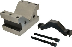 Starrett - 14.29 to 4" Capacity, 90° Angle, Hardened Steel V-Block - 3-3/8" Long x 5-1/4" Wide x 3" High, Sold as Individual - Exact Tooling