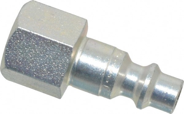 CEJN - 1/4 Female NPT Industrial Pneumatic Hose Connector - Steel Zinc Plated, 1/4" Body Diam - Exact Tooling
