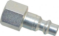 CEJN - 1/4 Female NPT Industrial Pneumatic Hose Connector - Steel Zinc Plated, 1/4" Body Diam - Exact Tooling