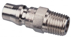 CEJN - 3/8 Male NPT Asian Pneumatic Hose Connector - Steel Zinc-Plated, 1/4" Body Diam - Exact Tooling