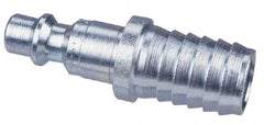 CEJN - Hose Barb Asian Pneumatic Hose Connector - Steel Zinc-Plated, 1/4" Body Diam, 3/8" Hose ID - Exact Tooling