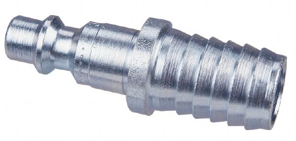 CEJN - Hose Barb Asian Pneumatic Hose Connector - Steel Zinc-Plated, 1/4" Body Diam, 1/2" Hose ID - Exact Tooling