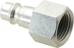 CEJN - 3/8 Female NPT European High Flow Pneumatic Hose Connector - Steel Zinc-Plated, 1/4" Body Diam - Exact Tooling