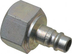 CEJN - 1/2 Female NPT European High Flow Pneumatic Hose Connector - Steel Zinc-Plated, 1/4" Body Diam - Exact Tooling