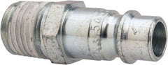CEJN - 1/4 Male NPT European High Flow Pneumatic Hose Connector - Steel Zinc-Plated, 1/4" Body Diam - Exact Tooling