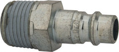 CEJN - 3/8 Male NPT European High Flow Pneumatic Hose Connector - Steel Zinc-Plated, 1/4" Body Diam - Exact Tooling