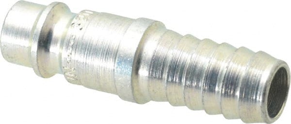 CEJN - Hose Barb European High Flow Pneumatic Hose Connector - Steel Zinc-Plated, 1/4" Body Diam, 3/8" Hose ID - Exact Tooling
