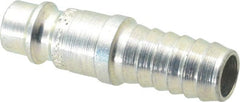 CEJN - Hose Barb European High Flow Pneumatic Hose Connector - Steel Zinc-Plated, 1/4" Body Diam, 3/8" Hose ID - Exact Tooling