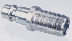 CEJN - Hose Barb European High Flow Pneumatic Hose Connector - Steel Zinc-Plated, 1/4" Body Diam, 1/2" Hose ID - Exact Tooling