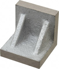 Interstate - 2" Wide x 2" Deep x 2" High Cast Iron Precision-Ground Angle Plate - Standard Plate, Flat Surface, Single Web, Single Plate - Exact Tooling