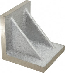Interstate - 5" Wide x 5" Deep x 5" High Cast Iron Precision-Ground Angle Plate - Standard Plate, Flat Surface, Double Web, Single Plate - Exact Tooling