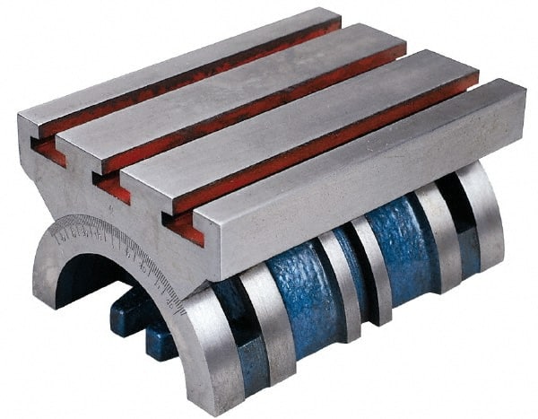 Interstate - 10" OAL x 7" Overall Width x 5" Overall Height, Tilting Table - 31/64" Slot Width, Swivels - Exact Tooling