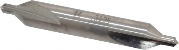 SGS - #4 Plain Cut 60° Incl Angle Solid Carbide Combo Drill & Countersink - Exact Tooling