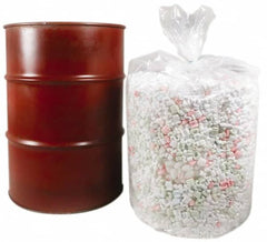 Made in USA - 55 Gal, 8 mil, LDPE Drum Liner - 38" Diam, 56" High, Flexible Liner - Exact Tooling