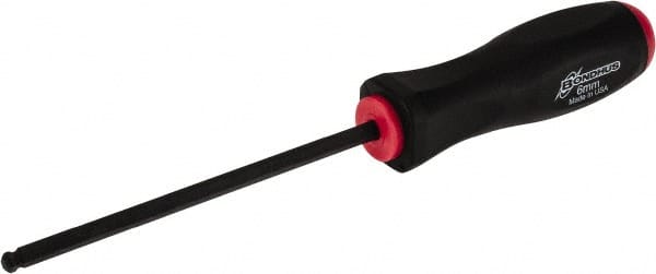 Bondhus - 6mm Hex Ball End Driver - 5.4" Blade Length, 260mm OAL - Exact Tooling