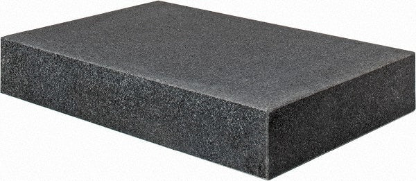 Value Collection - 18" Long x 12" Wide x 3" Thick, Granite Inspection Surface Plate - B Toolroom Grade, 0.0001" Unilateral Tolerance - Exact Tooling