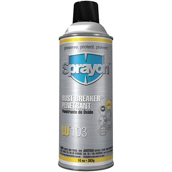 Sprayon - 10 oz Aerosol Penetrant - Light Amber, -20°F to 550°F, Food Grade - Exact Tooling