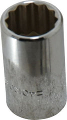 Blackhawk by Proto - 5/8", 1/2" Drive, Standard Hand Socket - 12 Points, 1-1/2" OAL, Chrome Finish - Exact Tooling