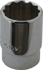 Blackhawk by Proto - 13/16", 1/2" Drive, Standard Hand Socket - 12 Points, 1-1/2" OAL, Chrome Finish - Exact Tooling