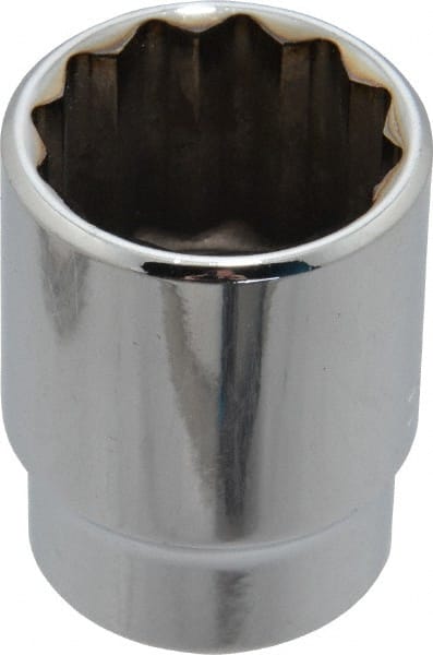 Blackhawk by Proto - 7/8", 1/2" Drive, Standard Hand Socket - 12 Points, 1-1/2" OAL, Chrome Finish - Exact Tooling