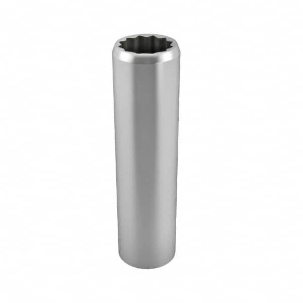 Blackhawk by Proto - 3/4", 1/2" Drive, Deep Hand Socket - 12 Points, 3-1/8" OAL, Chrome Finish - Exact Tooling