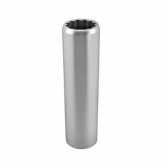 Blackhawk by Proto - 3/4", 1/2" Drive, Deep Hand Socket - 12 Points, 3-1/8" OAL, Chrome Finish - Exact Tooling