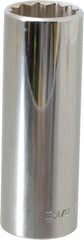 Blackhawk by Proto - 13/16", 1/2" Drive, Deep Hand Socket - 12 Points, 3-1/8" OAL, Chrome Finish - Exact Tooling