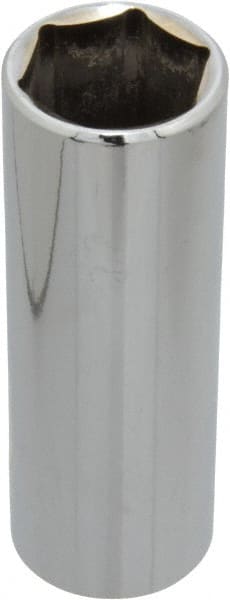 Blackhawk by Proto - 13/16", 1/2" Drive, Deep Hand Socket - 6 Points, 3-3/32" OAL, Chrome Finish - Exact Tooling