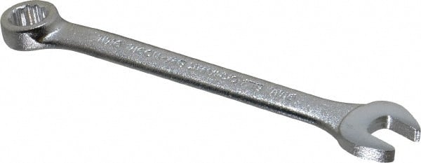Blackhawk by Proto - 9mm 12 Point Offset Combination Wrench - 15° Offset Angle, 4-3/4" OAL, Steel, Satin Finish - Exact Tooling