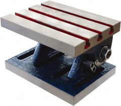 Interstate - 6" OAL x 5" Overall Width x 4-1/2" Overall Height, 0 to 90° Tilt Angle, Angle Table - 3/8" T-Slot Width - Exact Tooling