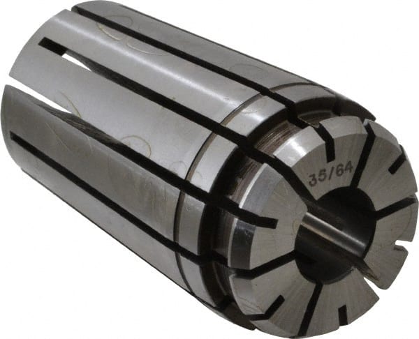 Centaur - TG/PG 100 35/64" Standard Single Angle Collet - 0.0005" TIR, 2.38" OAL, 1.38" Overall Diam - Exact Tooling