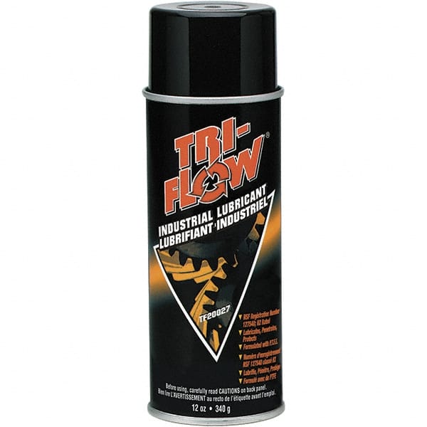 Tri-Flow - 16 oz (12oz Net Fill) Aerosol with PTFE Penetrant/Lubricant - Brown, -60°F to 475°F - Exact Tooling