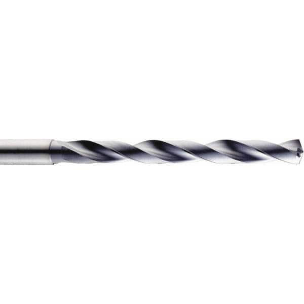 SGS - 3/4" 140° Spiral Flute Solid Carbide Taper Length Drill Bit - Exact Tooling