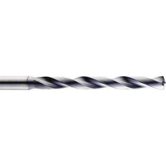 SGS - 11/16" 140° Spiral Flute Solid Carbide Taper Length Drill Bit - Exact Tooling