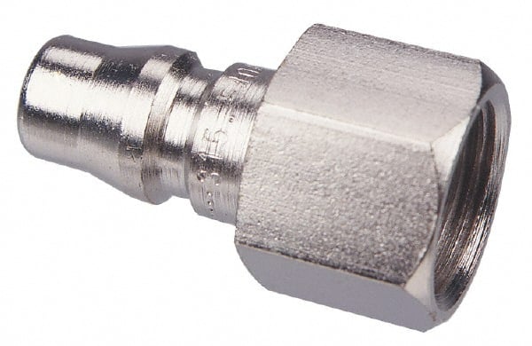 CEJN - 1/2 Female NPT Asian Pneumatic Hose Connector - Steel Zinc-Plated, 1/4" Body Diam - Exact Tooling