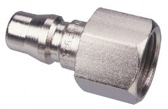 CEJN - 1/4 Female NPT Asian Pneumatic Hose Connector - Steel Zinc-Plated, 1/4" Body Diam - Exact Tooling