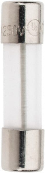Ferraz Shawmut - 250 VAC, 0.1 Amp, Time Delay Miniature Glass Fuse - Clip Mount, 20mm OAL, 5mm Diam - Exact Tooling