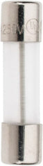 Ferraz Shawmut - 250 VAC, 0.1 Amp, Time Delay Miniature Glass Fuse - Clip Mount, 20mm OAL, 5mm Diam - Exact Tooling