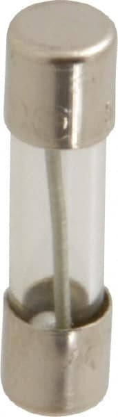 Ferraz Shawmut - 250 VAC, 0.13 Amp, Time Delay Miniature Glass Fuse - Clip Mount, 20mm OAL, 5mm Diam - Exact Tooling