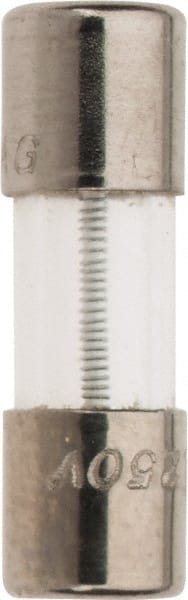 Ferraz Shawmut - 350 VAC, 0.75 Amp, Time Delay Miniature Glass Fuse - Clip Mount, 15mm OAL, 10 at 125 V kA Rating, 5mm Diam - Exact Tooling