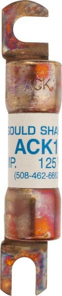 Ferraz Shawmut - 1 Amp Time Delay Round Forklift & Truck Fuse - 125VAC, 125VDC, 3.07" Long x 0.5" Wide, Bussman ACK1, Ferraz Shawmut ACK1 - Exact Tooling
