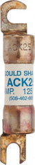 Ferraz Shawmut - 25 Amp Time Delay Round Forklift & Truck Fuse - 125VAC, 125VDC, 3.07" Long x 0.5" Wide, Bussman ACK25, Ferraz Shawmut ACK25 - Exact Tooling